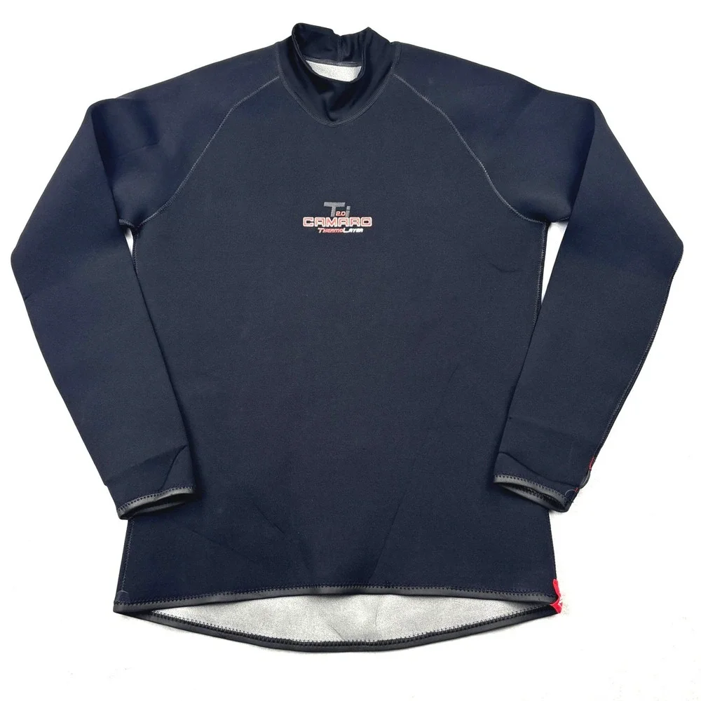 Camaro Titanium 2.0 Thermo Layer Mens M Black Neoprene Wetsuit Base Layer Top